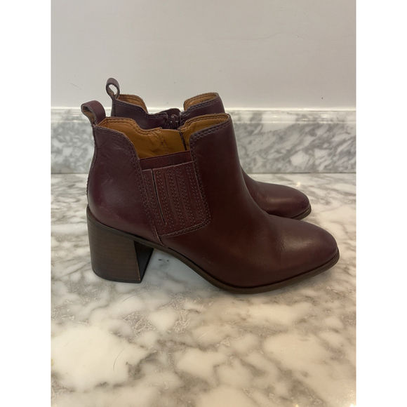 Lucky Brand Shoes - Size 8.5 Lucky Brand Women's Ankle Boot Debruh Wine Color Bootie, Block Heel